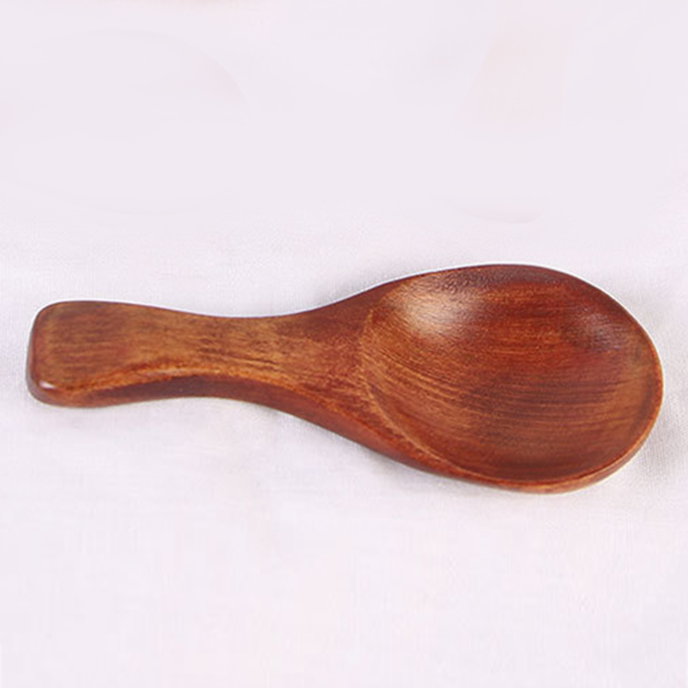 50pcs New Wood Small Wooden Spoon Scoop Salt Sugar Condiment Cooking Tool